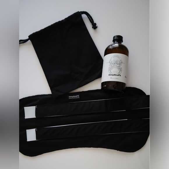 Castor Oil Pack & Wrap - Hexane Free Organic Cold Pressed Castor Oil in 16oz - Picture 6 of 10